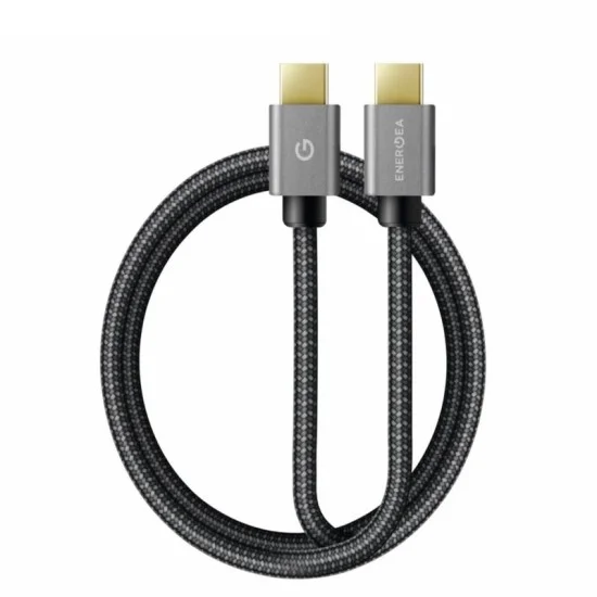 ENERGEA FIBRATOUGH, HDMI TO HDMI 8K@60HZ 48GBPS HDMI2.1 CABLE 2M - BLACK